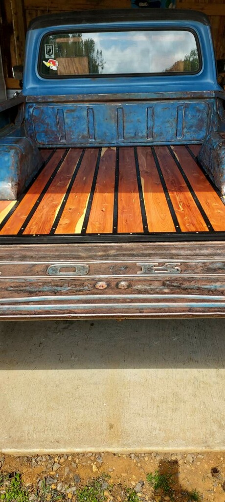 Repurposed Ford truck bed